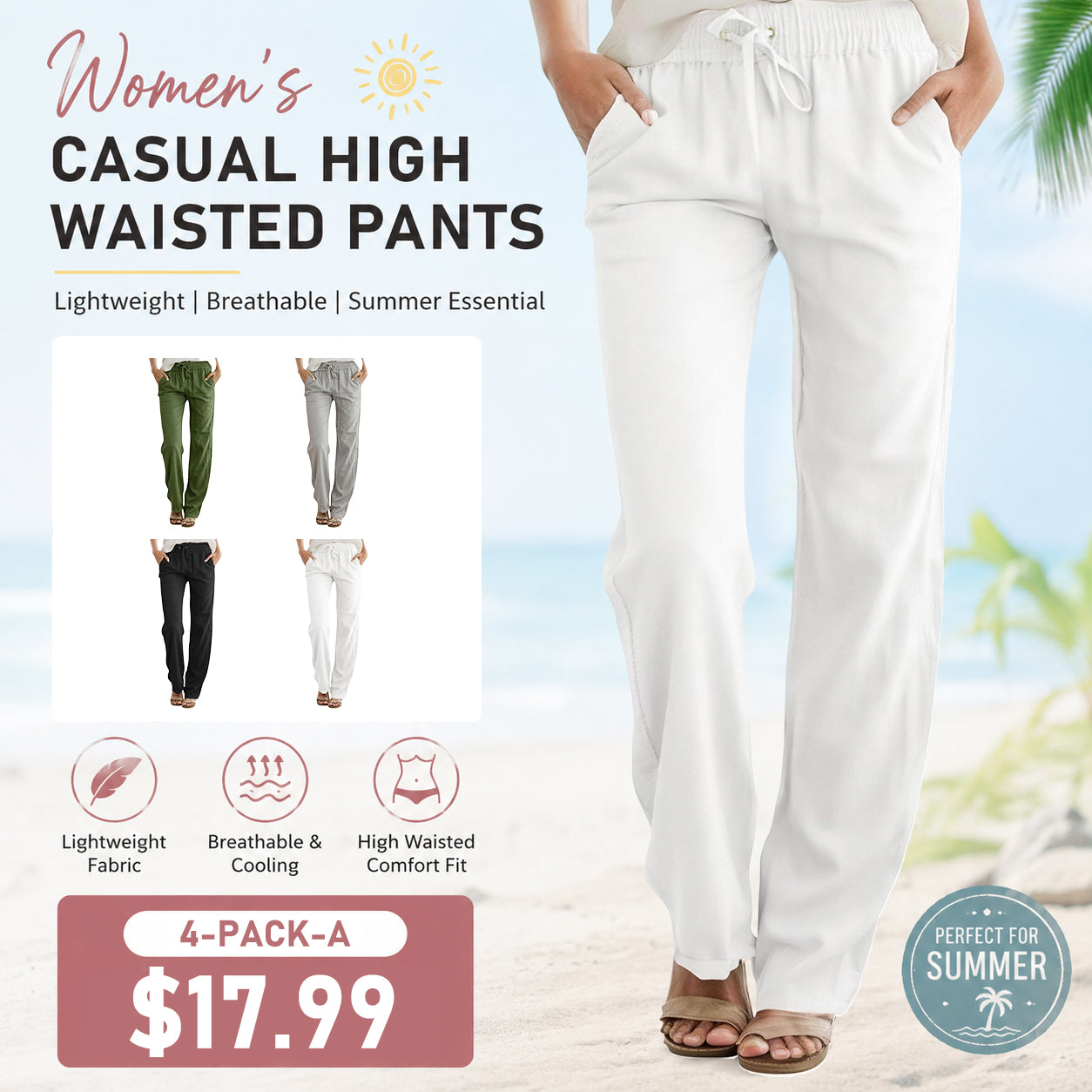 💖 Casual Waist-Cinching Pants | Flattering Fit & All-Day Comfort