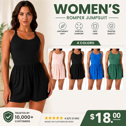 🔥 Women's Pocket 2-in-1 Romper | The Outfit You'll Reach For Again and Again
