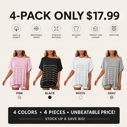Women's Striped 2 Piece Outfits