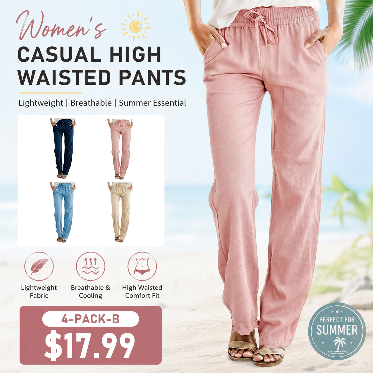 💖 Casual Waist-Cinching Pants | Flattering Fit & All-Day Comfort